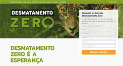 Desktop Screenshot of desmatamentozero.org.br